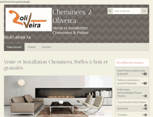Tablet Screenshot of cheminees2oliveira.com